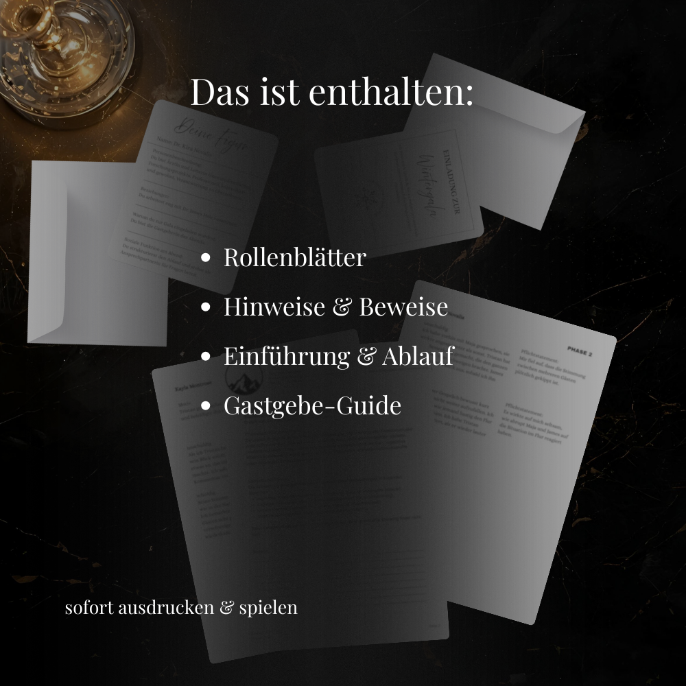 Krimi Dinner "Der Letzte Drink"